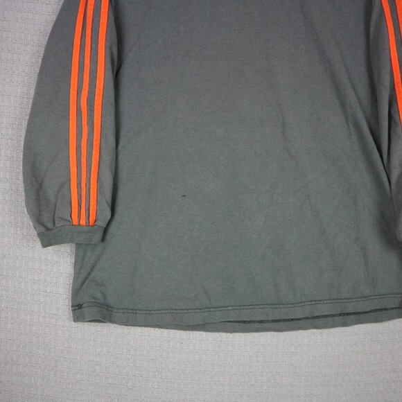 Adidas Vintage 1990s Youth Longsleeve Faded Striped Longsleeve XL - Picture 4 of 7